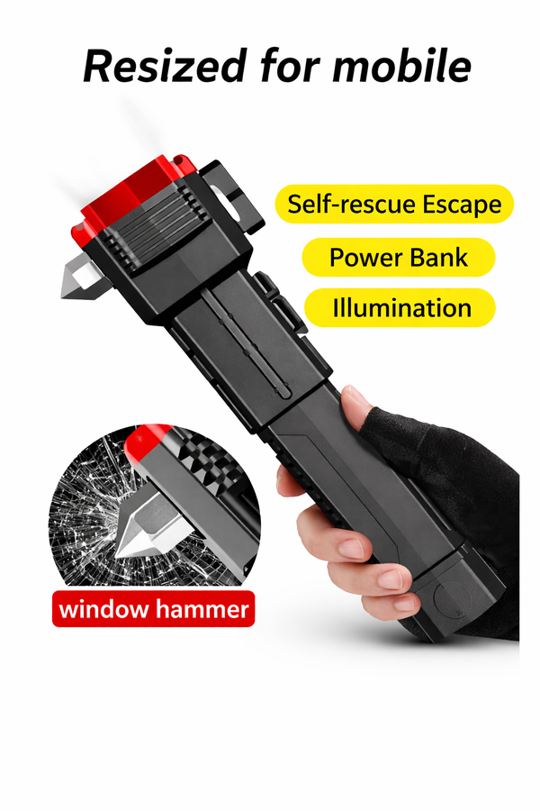 High Power LED Torch Light - Rechargeable Flash light with Power bank